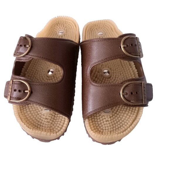 NWOT Japanese Women's Reflexology Acupressure Foot Massage Sandals Comfort US 5 - Picture 3 of 10